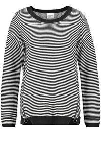 Taifun, Damen Pullover, Schwarz / Weiß