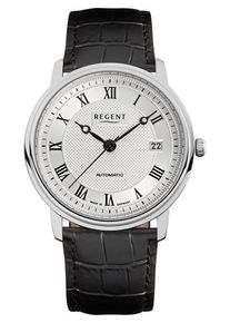 Regent Uhren REGENT, Herren Uhr GM-1431, Schwarz / Silber