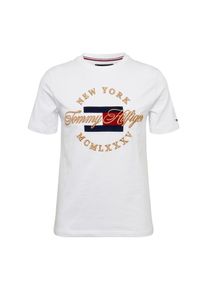Tommy Hilfiger, Herren Shirt 'ICON RELAX FIT TEE', Gold / Weiß