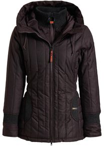 Khujo, Damen Jacke 'TWEETY PRIME2', Orangerot / Schwarz