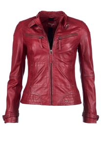 Maze, Damen Lederjacke 'Ryana', Kirschrot