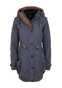 Naketano, Damen Winterjacke mit Fleecefutter, Taubenblau / Braunmeliert