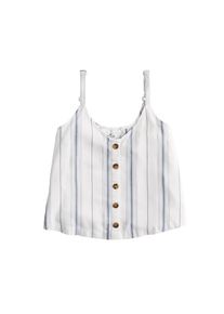 Hollister, Damen Top 'BARE BUTTON FRONT CAMI', Hellblau / Weiß