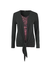 Blue Seven, Damen Langarmshirt, Schwarz