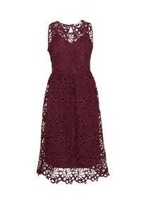 Vila, Damen Spitzenkleid 'DALTON', Rot