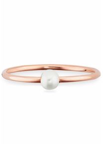 CAI Ca&iuml;, Damen Perlenring 'love, pearl twist', Rosegold