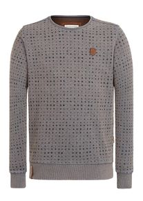 Naketano, Herren Sweatshirt 'Tinte aufm Füller', Indigo / Grau