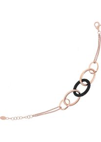 PESAVENTO, Damen Armband 'Shiny', Rosegold / Schwarz