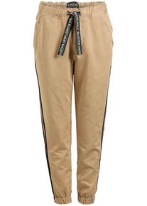 Khujo, Herren Hose 'Walter', Hellbeige / Schwarz