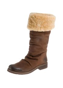 felmini, Damen Winterstiefel 'Crepona', Hellbeige / Braun
