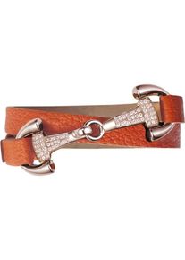 dimacci, Damen Armband 'Favorit', Gold / Dunkelorange