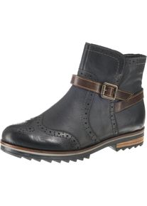 Remonte, Damen Stiefeletten, Kobaltblau / Braun