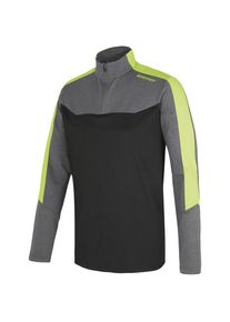 Ziener, Herren Funktionsshirt 'Jedi', Graumeliert / Apfel / Schwarz
