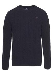 Gant, Herren Rundhalspullover, Marine