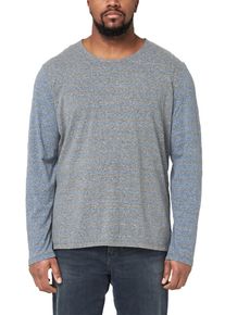 s.Oliver RED LABEL, Herren Streifenshirt, Hellblau / Grau