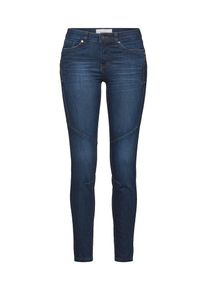 Tom Tailor Denim, Damen Jeans 'Jona Blue Biker Ankle', Dunkelblau