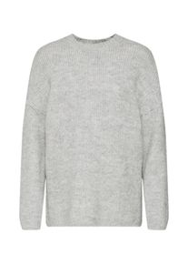 Selected Femme, Damen Pullover 'SLFREGINA LS KNIT O-NECK', Graumeliert