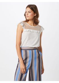 Véro Moda VERO MODA, Damen Bluse 'SHIA S/L MIDI TOP D2-1', Weiß