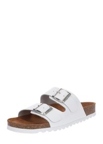 Véro Moda VERO MODA, Damen Sandale 'VMNICOLINE LEATHER SANDAL', Weiß