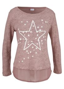 Aniston, Damen 2-in-1-Pullover, Pastelllila
