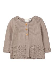 name it, M&auml;dchen Strickjacke, Hellbeige