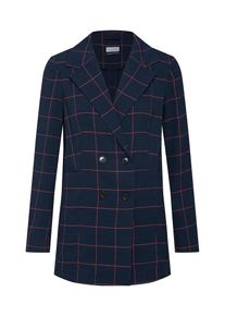 re.draft, Damen Blazer 'Checked Blazer', Navy