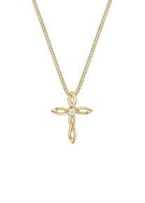 Diamore, Damen Halskette 'Kreuz', Gold
