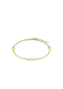 Amor, Damen Armband 'Herzen', Gold