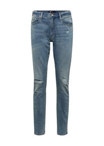 GAP, Herren Jeans 'V-SLIM STR LTWT TINTED MEDIUM DESTROY', Blue Denim