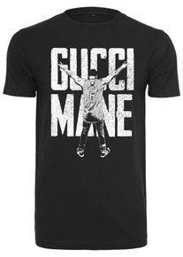 Mister Tee, Herren T-Shirt 'Gucci Mane Victory', Schwarz / Weiß
