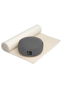 YOGISTAR.COM, Herren Comfort Edition Set 'Meditation Natur', Graphit / Naturwei&szlig;