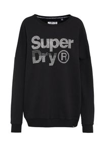 Superdry, Damen Sweatshirt 'SPARKLE SKATER CREW', Schwarz