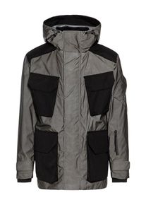 J. Lindeberg J.Lindeberg, Herren Jacke 'Pipe Reflex', Basaltgrau / Schwarz