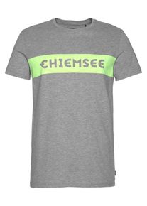 Chiemsee, Herren T-Shirt, Graumeliert / Neongr&uuml;n