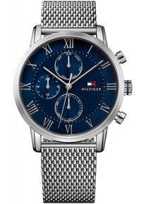 Tommy Hilfiger, Herren Multifunktionsuhr 'Sophisticated Sport, 1791398', Navy / Silber