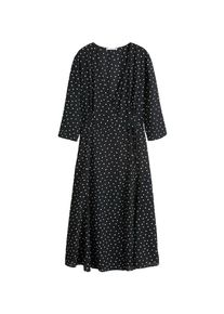 Mango, Damen Kleid 'Julie', Schwarz / Weiß
