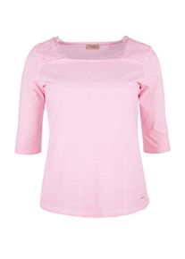 TRIANGLE, Damen Jerseyshirt in Cold Pigt-Dye, Pink