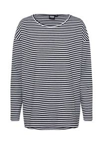 Urban Classics, Damen Longsleeve, Schwarz / Weiß