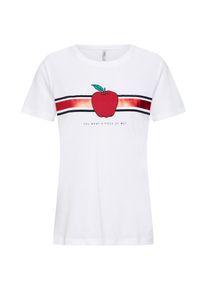 Only, Damen Shirt 'onlKITA', Wei&szlig;