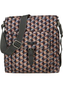 Tom Tailor, Damen Umhängetasche 'Rina Cube', Braun / Mischfarben