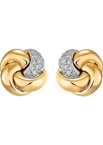 Christ, Damen Ohrringe 'Diamonds', Gold / Silber