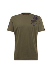 Alpha Industries, Herren Shirt 'Air Crew T', Oliv
