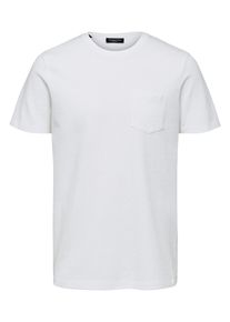 Selected Homme, Herren T-Shirt, Wei&szlig;