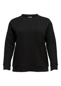 Only Carmakoma, Damen Sweatshirt, Schwarz