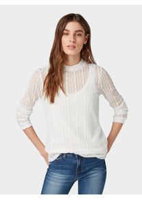Tom Tailor Denim, Damen Bluse, Weiß