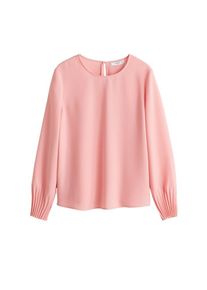 Mango, Damen Bluse 'Cuff', Hellpink