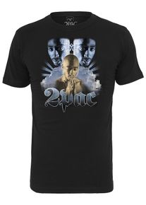 Mister Tee, Herren Tee 'Tupac Heaven', Schwarz