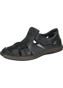 Rieker, Herren Sandalen, Schwarz