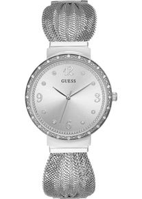 Guess, Damen Quarzuhr 'CHIFFON', Silber