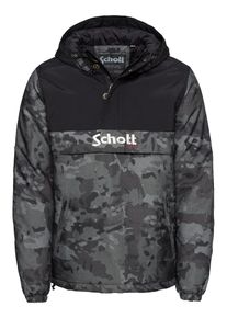 Schott NYC, Herren - Jacken & Mäntel 'HUSKY 18', Mischfarben / Schwarz